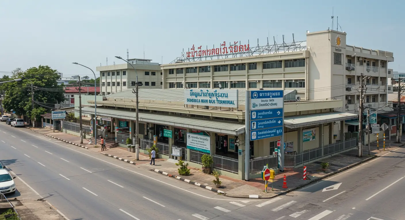songkhla Main bus Station - Destination point for chumphon to songkhla route