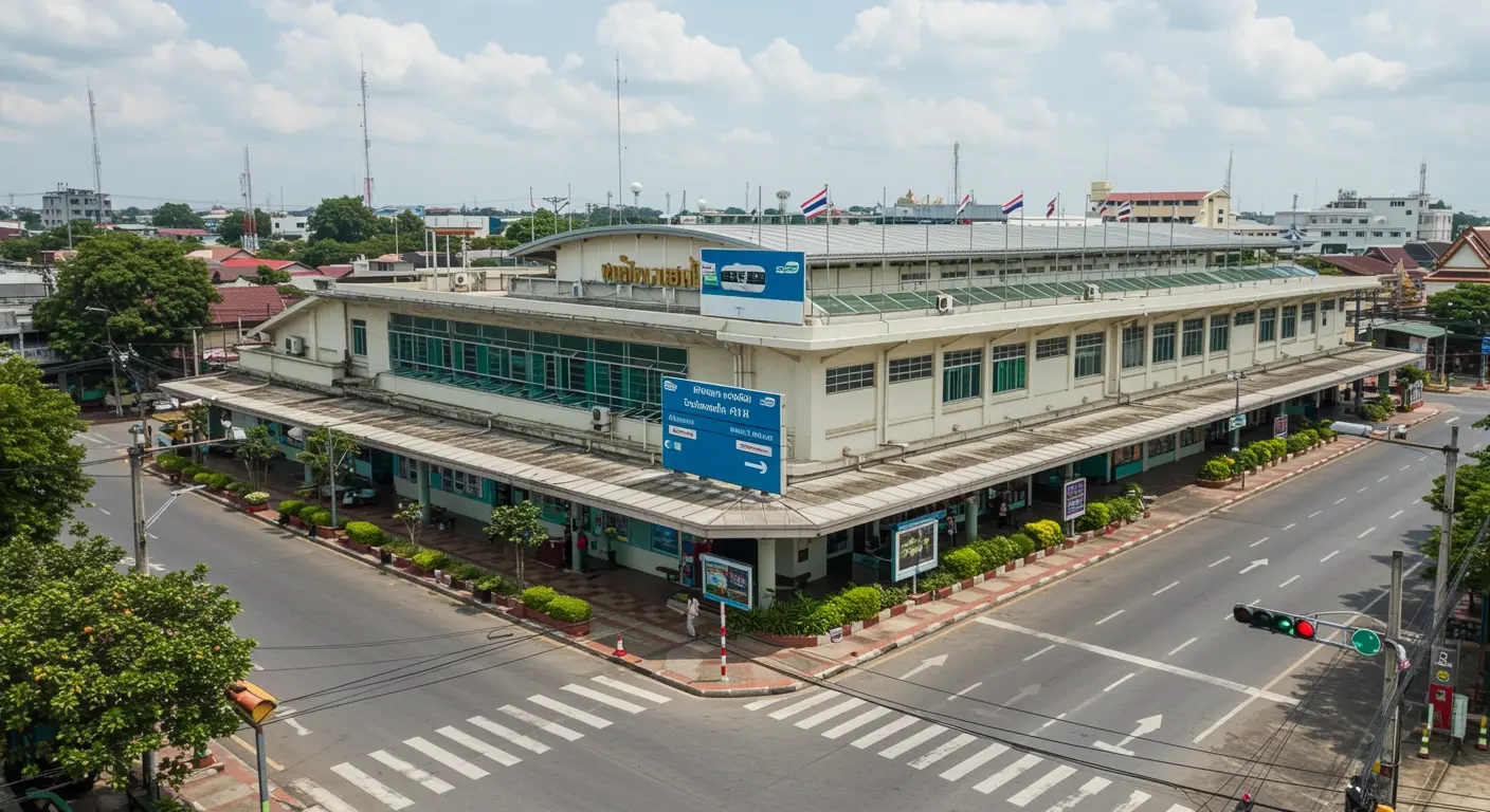 sukhothai Main bus Station - Destination point for chiang-rai to sukhothai route