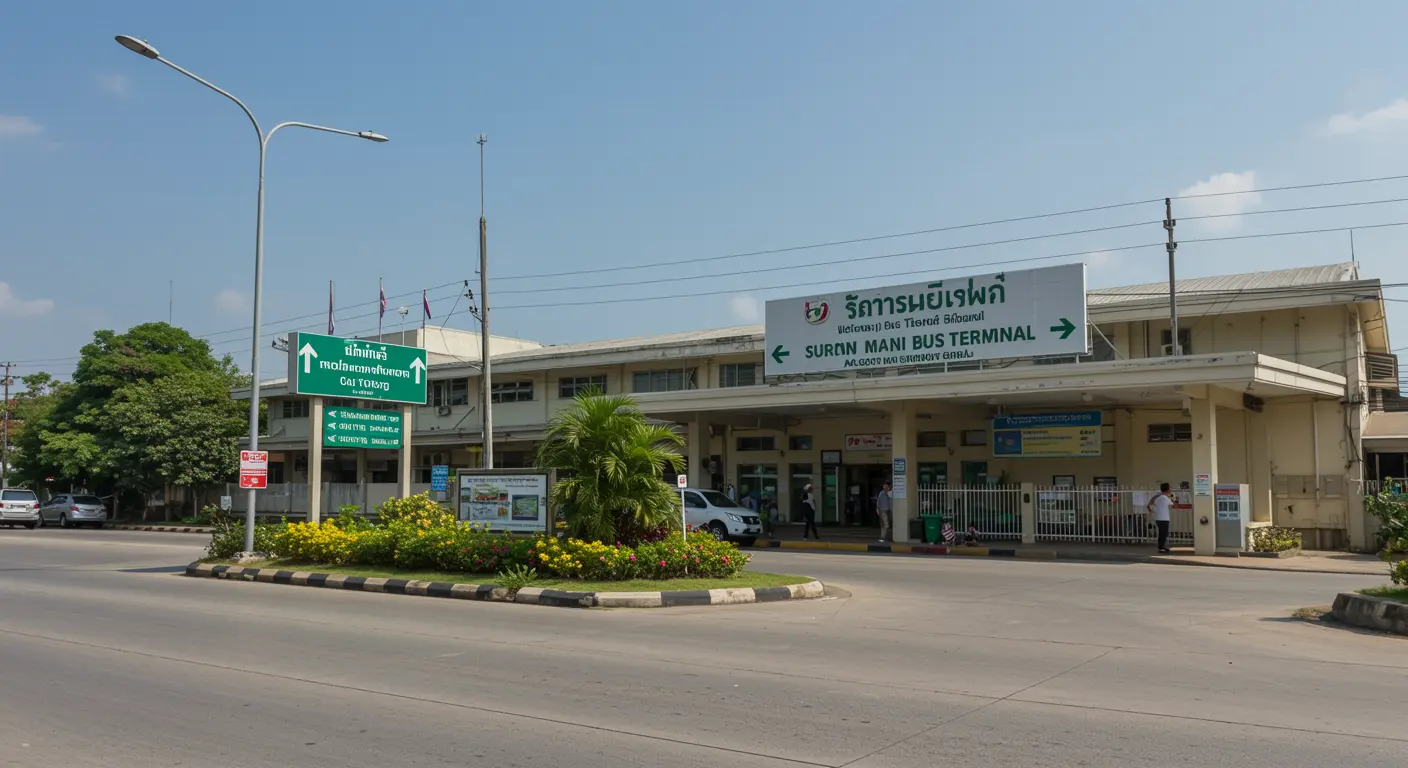 surin Main bus Station - Destination point for nakhon-ratchasima to surin route
