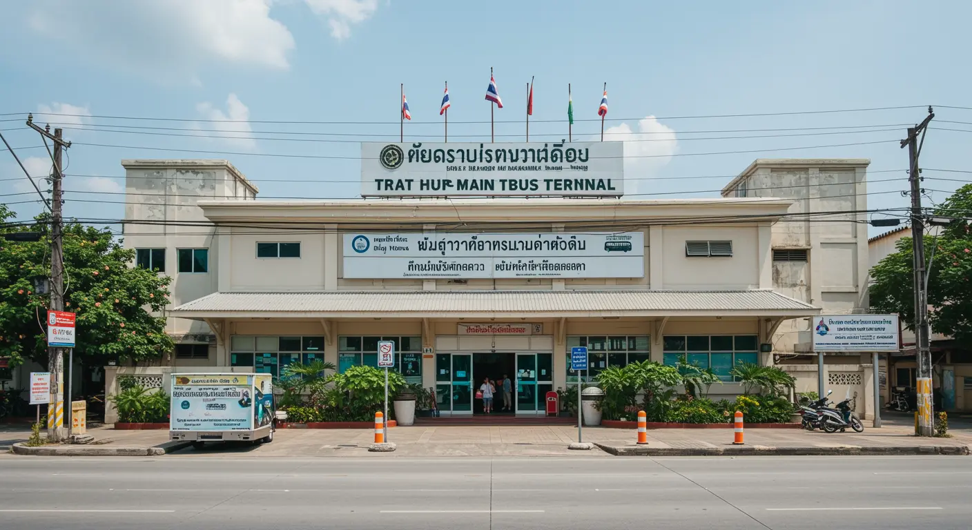 trat Main bus Station - Destination point for kamphaeng-phet to trat route