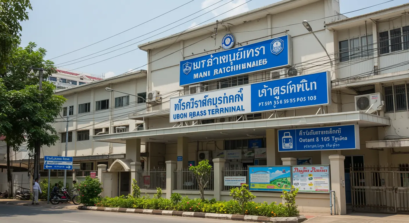 ubon-ratchathani Main bus Station - Destination point for nakhon-ratchasima to ubon-ratchathani route