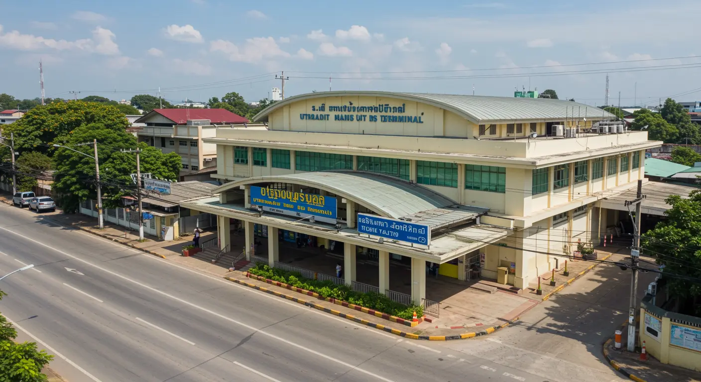 uttaradit Main bus Station - Destination point for chiang-rai to uttaradit route