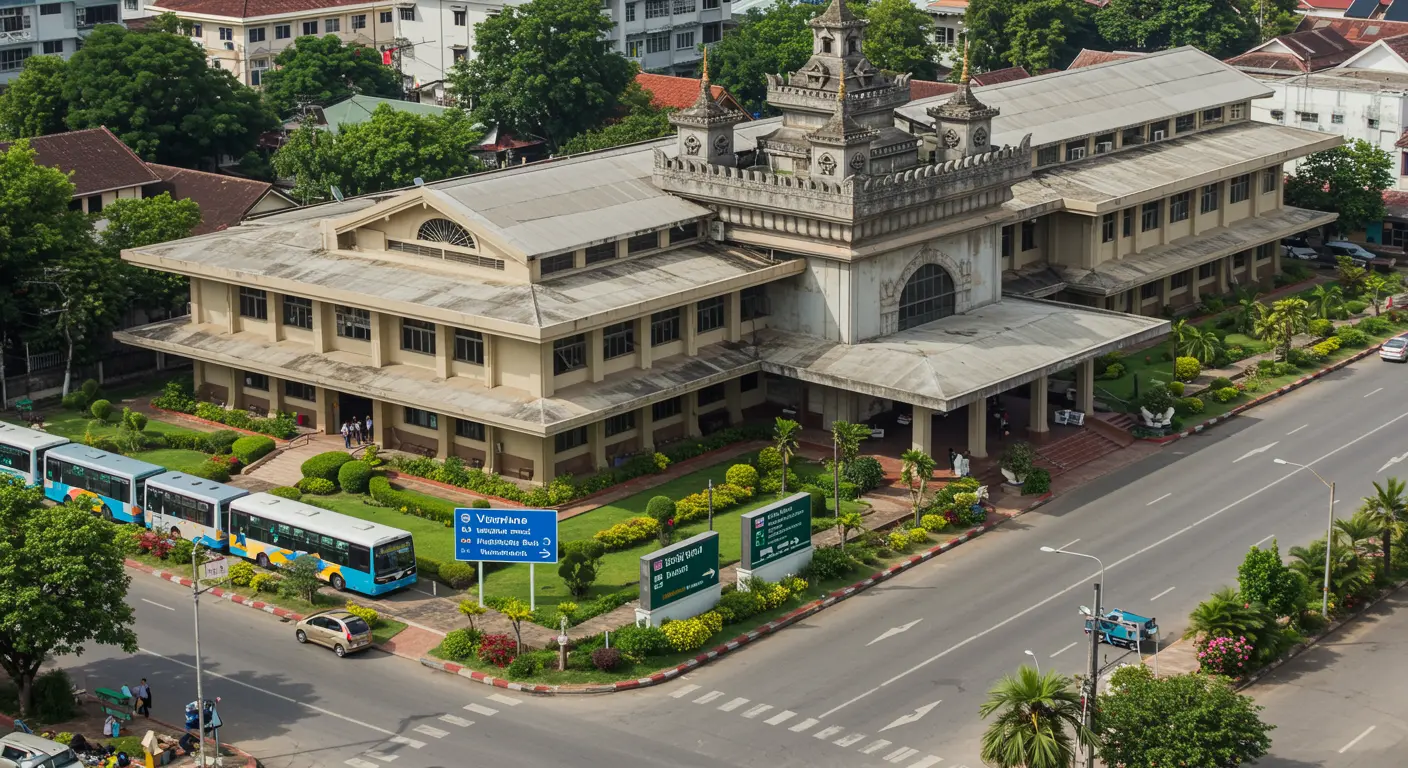 vientiane Main bus Station - Origin point for vientiane to bangkok route